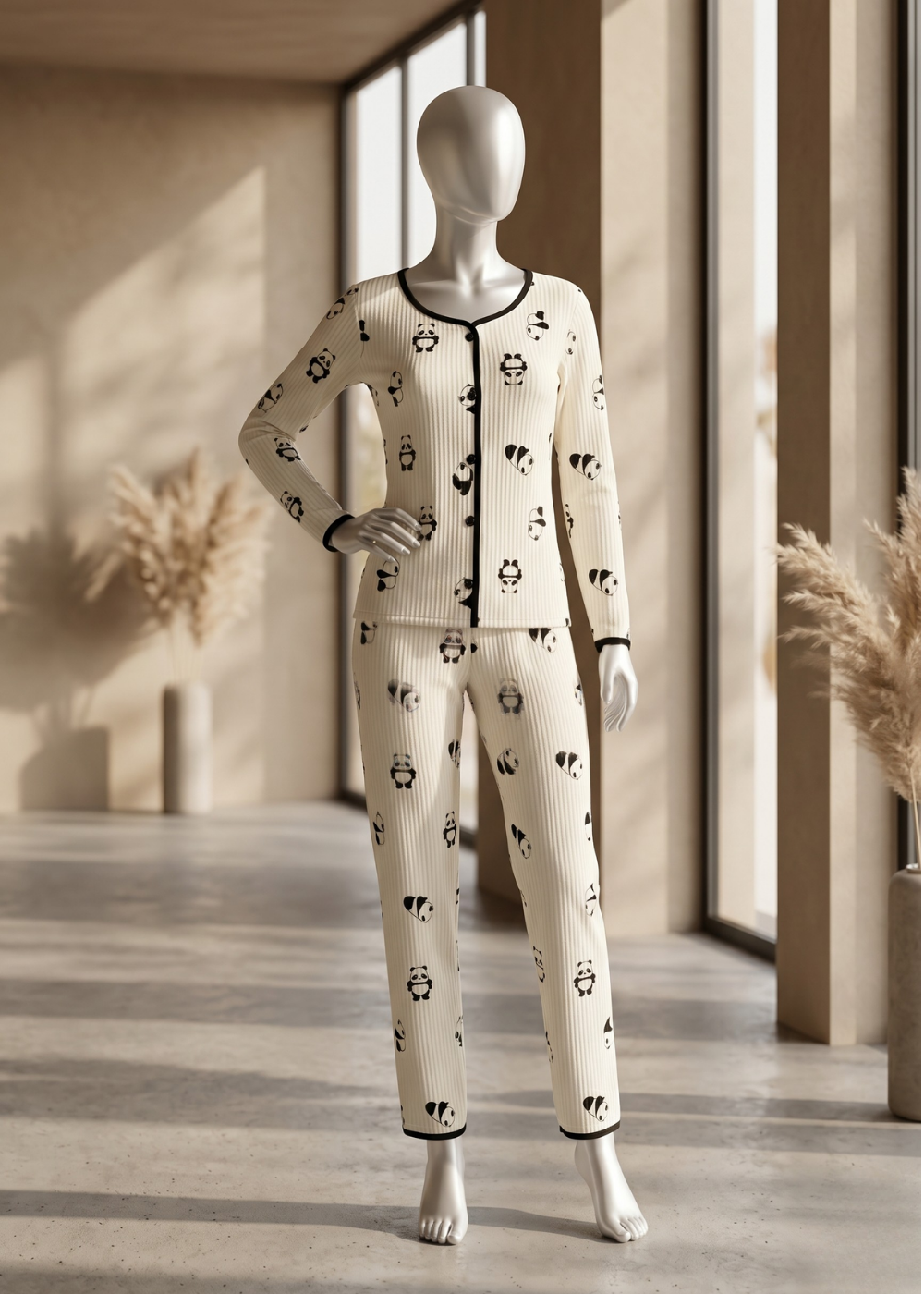 2-piece Panda Dreams Pajama Set