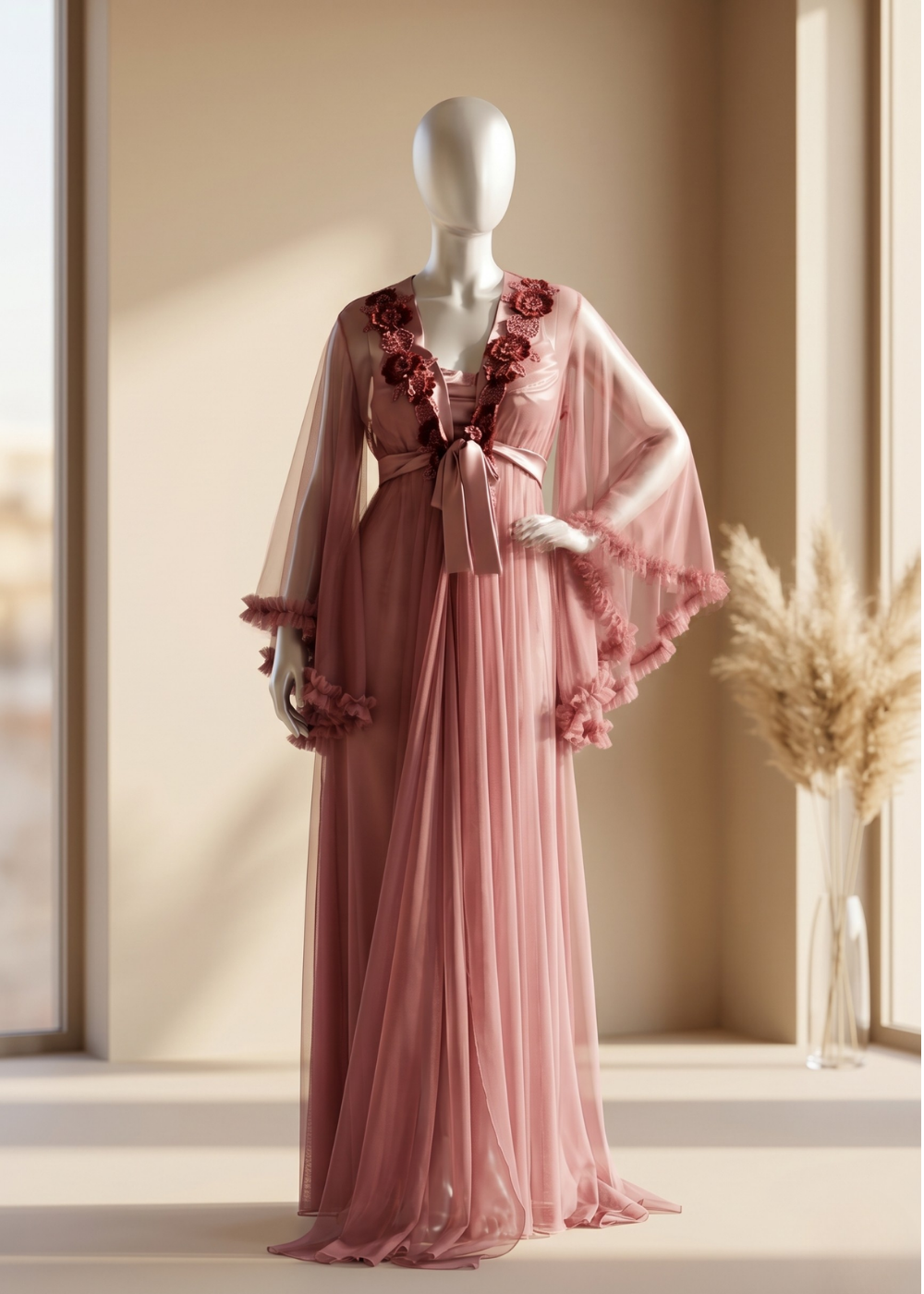 2-piece Bridal Dream Lace Robe