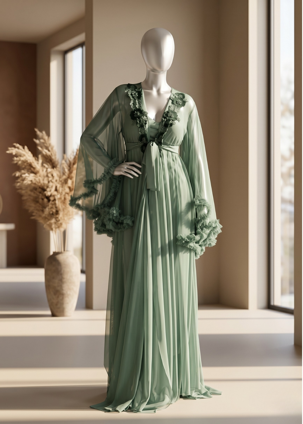 2-piece Bridal Dream Lace Robe