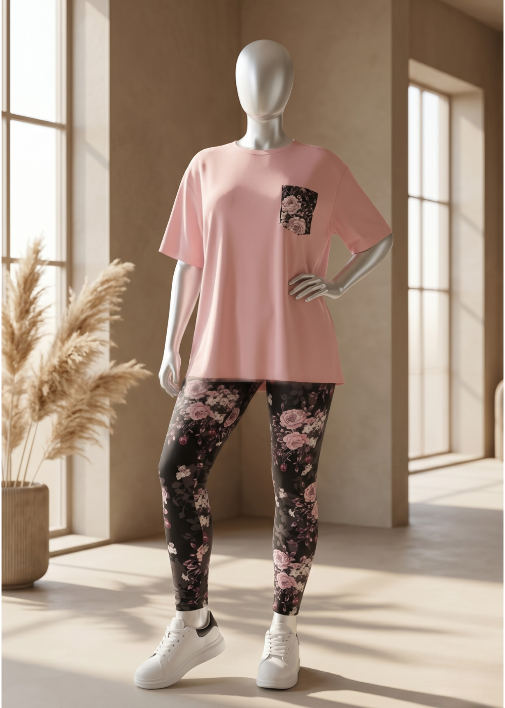 Floral Cotton Summer Pajama Set