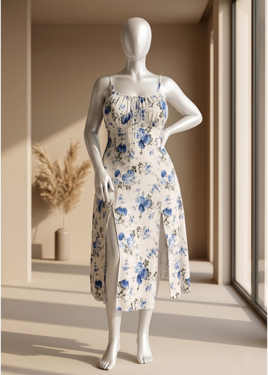 Elegant Floral Nightgown