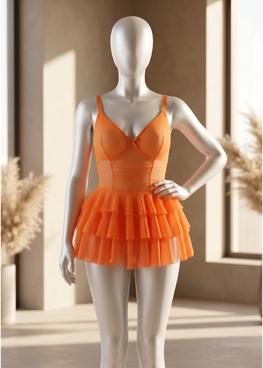 Layered Tulle Babydoll with Feminine Design