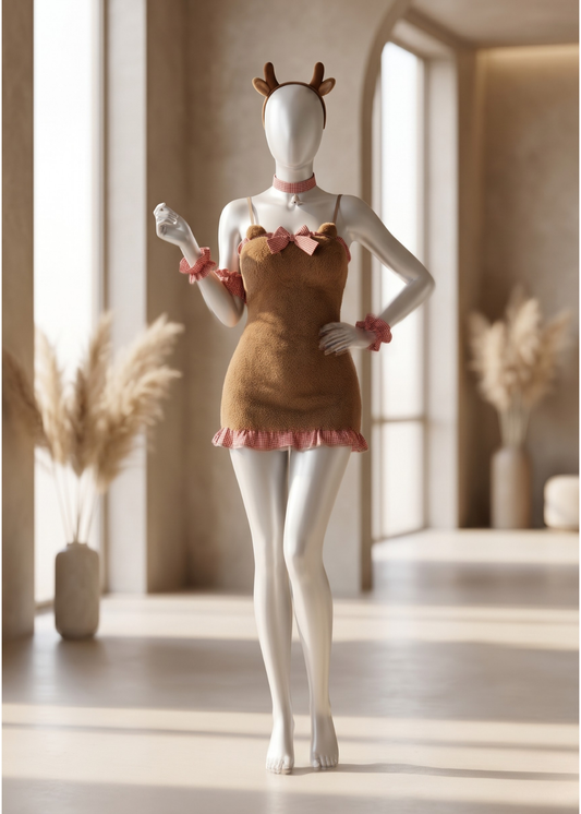 Soft Faux Fur Cute Babydoll